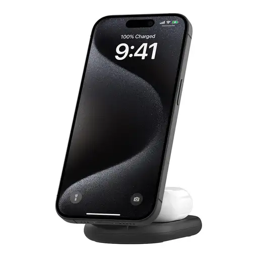 Belkin BoostCharge Auriculares, Smartphone Negro USB Cargador inalámbrico Carga rá