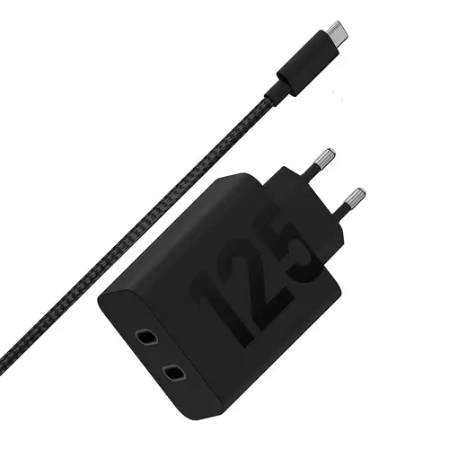 Motorola TurboPower 125W Duo Charger Universal Negro Corriente alterna Carga rápid