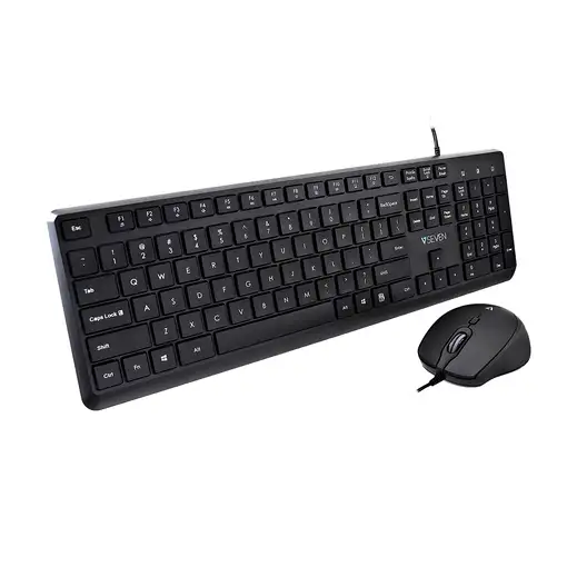 V7 Combo de ratón y teclado con USB CKU350US, diseño de EE. UU.
