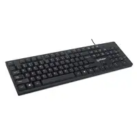 Manhattan 179324 teclado Oficina USB QWERTY Inglés Negro