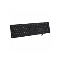 V7 Teclado Bluetooth KW550ESBT de 2,4 GHz, modo dual, QWERTY español: negro