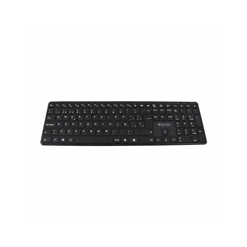 V7 Teclado Bluetooth KW550ESBT de 2,4 GHz, modo dual, QWERTY español: negro