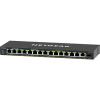 NETGEAR 16-Port High-Power PoE+ Gigabit Ethernet Plus Switch (231W) with 1 SFP por