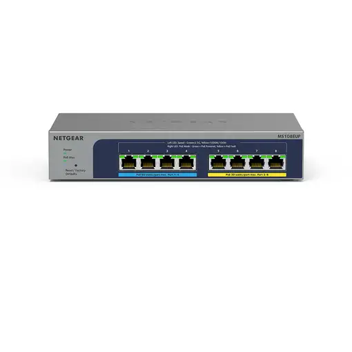 NETGEAR 8-port Ultra60 PoE++ Multi-Gigabit (2.5G) Ethernet Plus Switch Gestionado