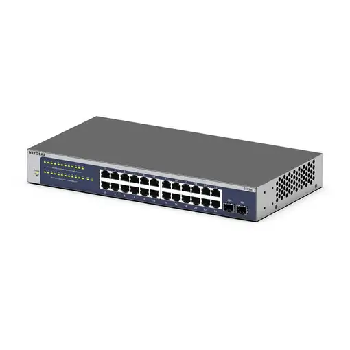 NETGEAR GS724Tv6 Gestionado L2+/L3 Gigabit Ethernet (10/100/1000) 1U Azul, Gris