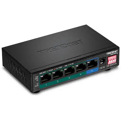 Trendnet TPE-TG51G switch Gigabit Ethernet (10/100/1000) Energía sobre Ethernet (P