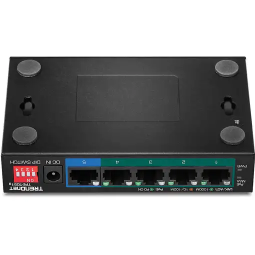 Trendnet TPE-TG51G switch Gigabit Ethernet (10/100/1000) Energía sobre Ethernet (P