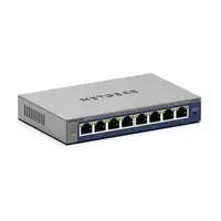 NETGEAR GS108Ev4 No administrado L2/L3 Gigabit Ethernet (10/100/1000) Gris