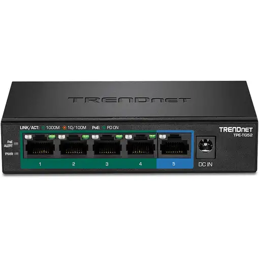 Trendnet TPE-TG52 switch No administrado Gigabit Ethernet (10/100/1000) Energía so