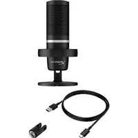 Micrófono USB HyperX DuoCast (negro) - iluminación RGB