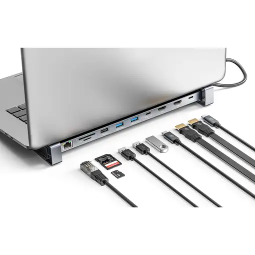 Manhattan 190398 base para portátil y replicador de puertos Alámbrico USB 3.2 Gen