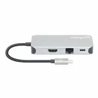 Manhattan Docking Station para conexión USB-C 8 en 1 con entrega de energía