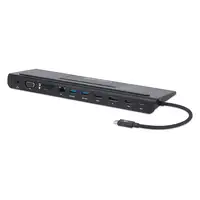 Manhattan Docking station de USB-C a 11 puertos, para tres monitores, con MST