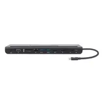 Manhattan Docking station de USB-C a 11 puertos, para tres monitores, con MST