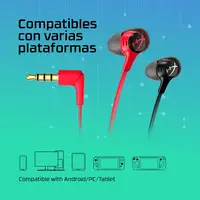Auriculares en la nube HyperX II (color rojo)