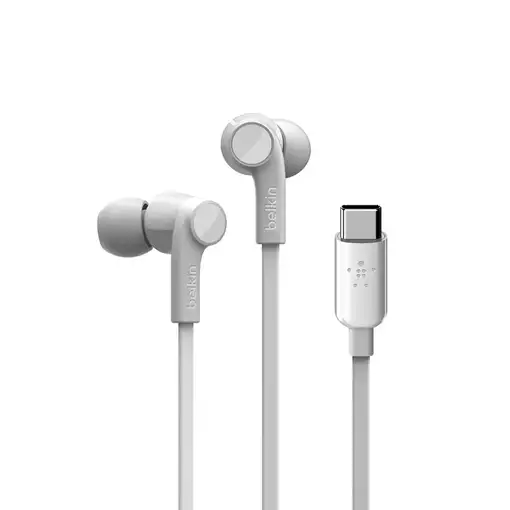 Belkin ROCKSTAR Auriculares Alámbrico Dentro de oído Llamadas/Música USB Tipo C Bl