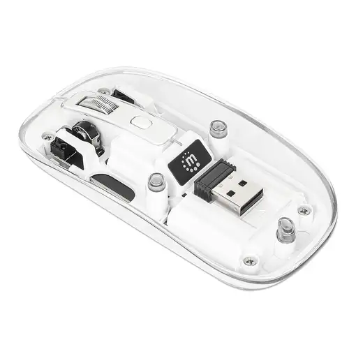 Manhattan 190275 ratón Universal Ambidextro RF inalámbrico Óptico 1600 DPI