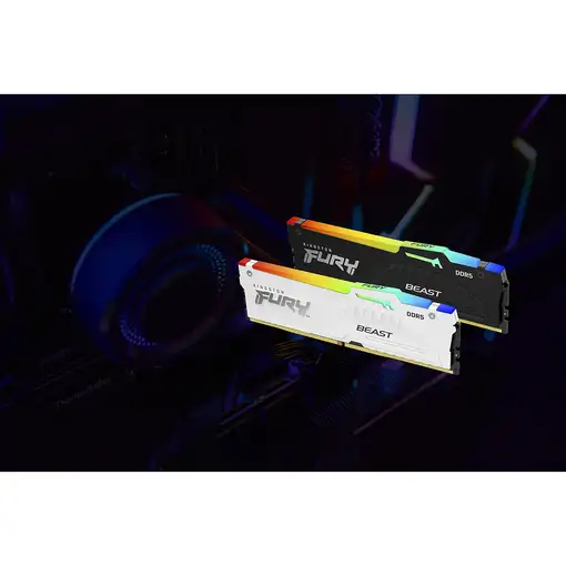 Kingston Technology FURY Beast 32 GB 5600 MT/s DDR5 CL40 DIMM (Kit de 2) White RGB