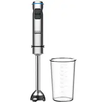 Batidora de mano acero inoxidable, cuchillas de acero inoxidable y 1500W