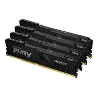 Kingston Technology FURY Beast 128GB 3200MT/s DDR4 CL16 DIMM (Kit de 4) Black