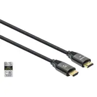 Manhattan Cable HDMI Certificado de Ultra Alta Velocidad, 8K a 60 Hz o 4K a 120 Hz