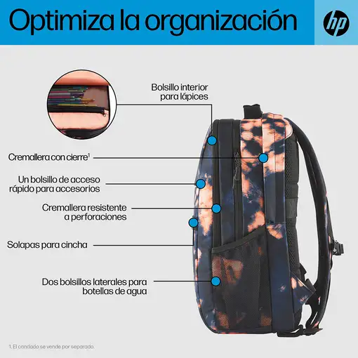 HP Mochila Campus XL con teñido anudado