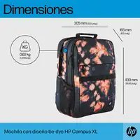 HP Mochila Campus XL con teñido anudado