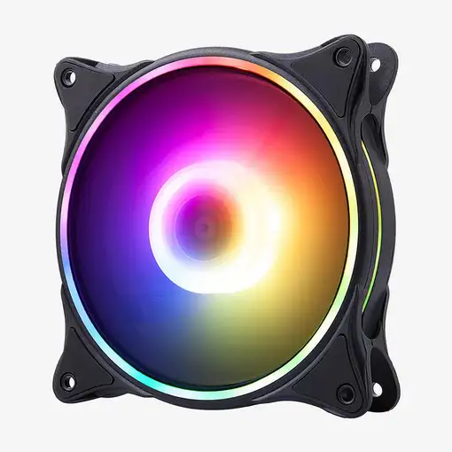 Hiditec N18 ARGB Carcasa del ordenador Ventilador 12 cm Negro