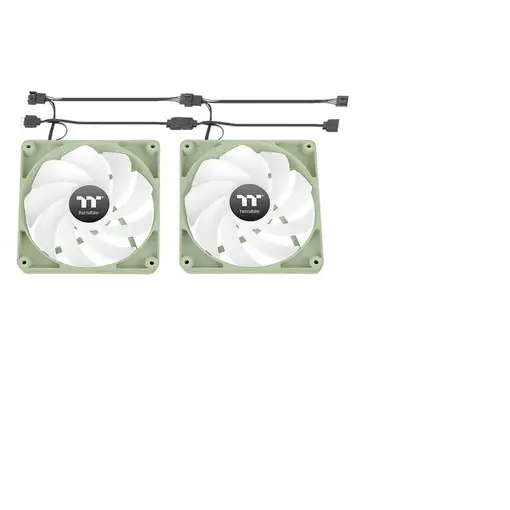 Thermaltake Matcha Green CT120 Carcasa del ordenador Ventilador 12 cm Gris 2 pieza