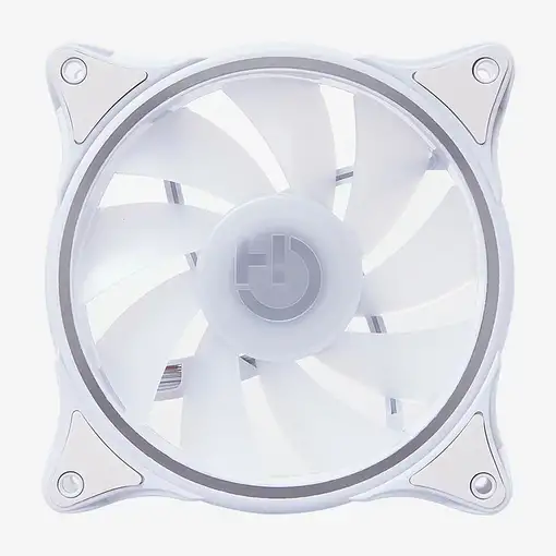 Hiditec N18 ARGB Carcasa del ordenador Ventilador 12 cm Blanco