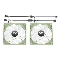 Thermaltake Matcha Green CT120 Carcasa del ordenador Ventilador 12 cm Gris 2 pieza