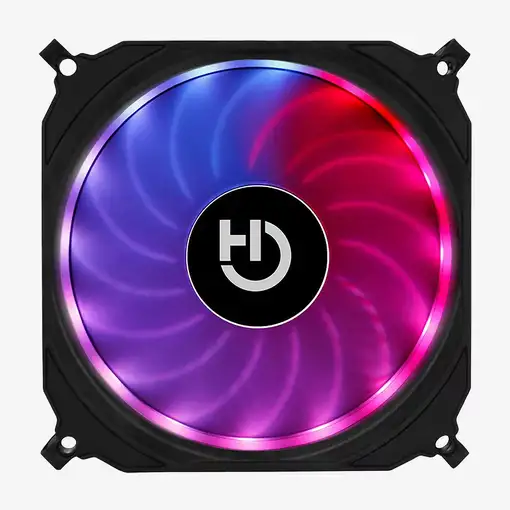 Hiditec N10 Carcasa del ordenador Ventilador 12 cm Negro 1 pieza(s)