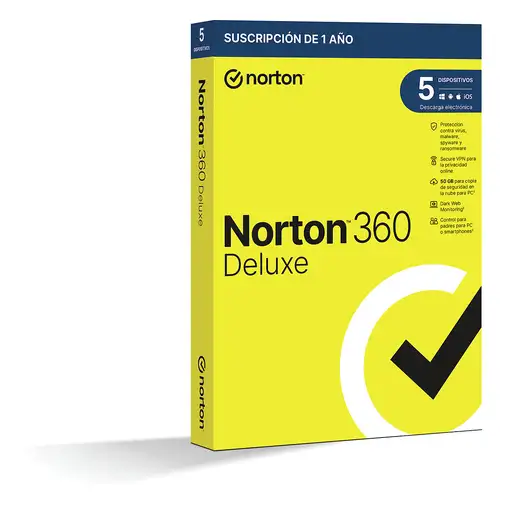 Norton 360 Deluxe Seguridad de antivirus Base Español 1 licencia(s) 1 año(s)