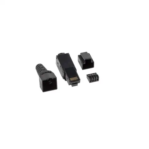 Lanberg PLU-6000TL conector RJ-45 Negro