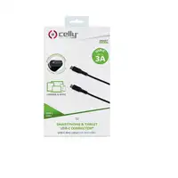 Celly USBCUSBCBK cable USB USB 3.2 Gen 1 (3.1 Gen 1) 1 m USB C Negro