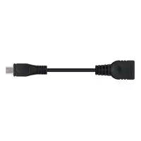 Nanocable CABLE USB 2.0 OTG, TIPO MICRO B/M-A/H, NEGRO, 15 CM