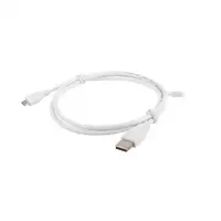 Lanberg CA-USBM-10CC-0010-W cable USB USB 2.0 1 m Micro-USB A USB A Blanco