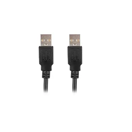 Lanberg CA-USBA-20CU-0005-BK cable USB USB 2.0 0,5 m Negro