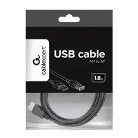 Gembird 1.8m USB 2.0 A M/FM cable USB 1,8 m USB A Negro