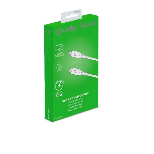 Celly USBCUSBCWH cable USB 1 m USB C Blanco