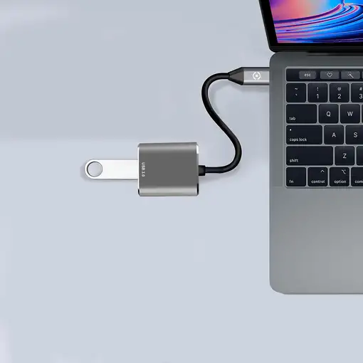 Celly PROUSBCUSBDS cable USB USB 3.2 Gen 1 (3.1 Gen 1) USB C USB A Plata