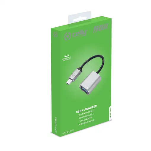 Celly PROUSBCUSBDS cable USB USB 3.2 Gen 1 (3.1 Gen 1) USB C USB A Plata