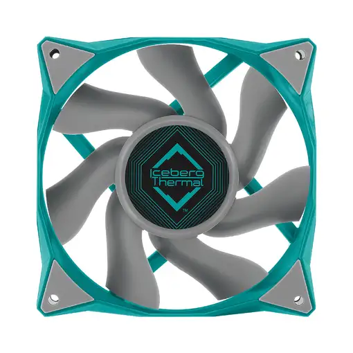Iceberg Thermal IceGALE Carcasa del ordenador Ventilador 12 cm Verde azulado 1 pie