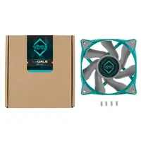 Iceberg Thermal IceGALE Carcasa del ordenador Ventilador 12 cm Verde azulado 1 pie