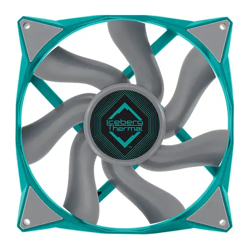 Iceberg Thermal IceGALE Carcasa del ordenador Ventilador 14 cm Verde azulado 1 pie