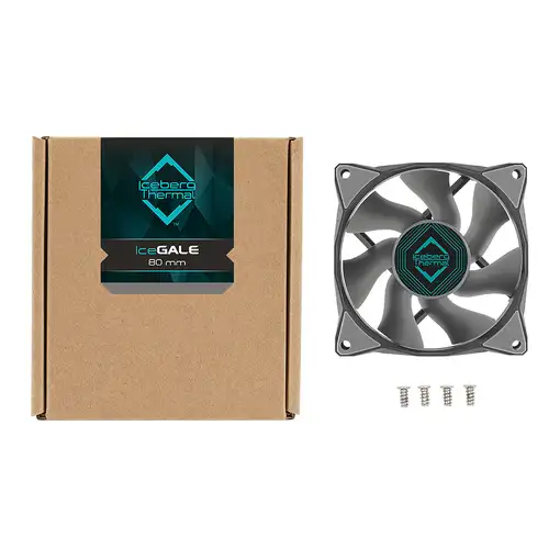 Iceberg Thermal IceGALE Carcasa del ordenador Ventilador 8 cm Gris 1 pieza(s)