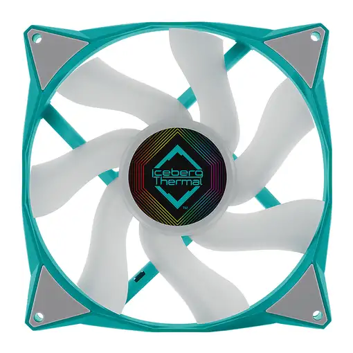 Iceberg Thermal IceGALE ARGB Carcasa del ordenador Ventilador 14 cm Verde azulado