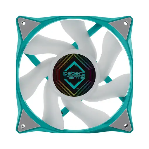 Iceberg Thermal IceGALE ARGB Carcasa del ordenador Ventilador 12 cm Verde azulado
