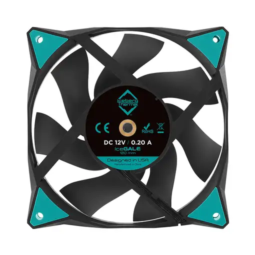 Iceberg Thermal IceGALE Carcasa del ordenador Ventilador 12 cm Negro 1 pieza(s)
