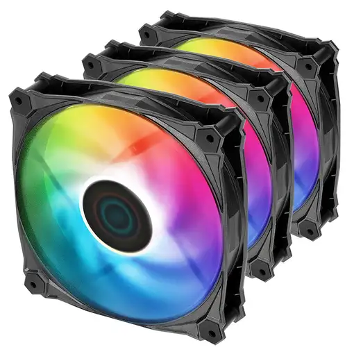 Iceberg Thermal IceGALE Lightning ARGB Carcasa del ordenador Ventilador 12 cm Negr